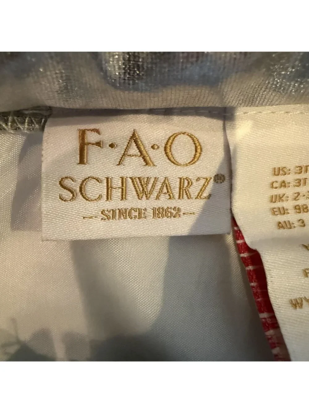 FAO Schwarz Toddler Halloween Astronaut Space Suit New White 3T